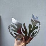 Designer metal fruit bowl