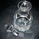 Saint-louis bristol flat-ribbed cut crystal whisky decanter? h25.5cm