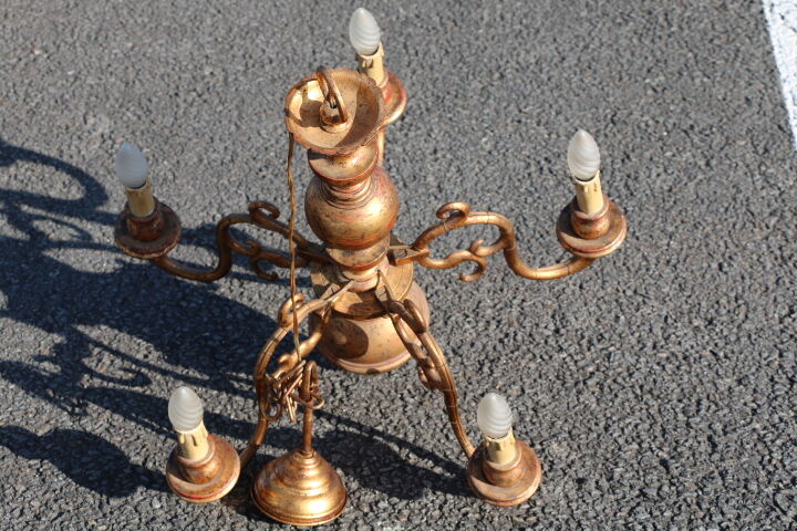 Chandelier 5 branches skated