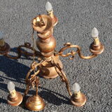 Chandelier 5 branches skated