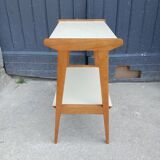 Side table with compass legs