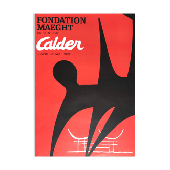 Affiche originale d'Alexander Calder, Fondation Maeght, 1969