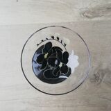 4 glasses with Luminarc Domino series Anaïs vintage black feet