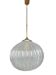 Vintage German DORIA Suspension in Cracked Glass 1960s