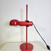 70s Red Table Lamp fully adjustable