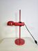 Lampe de table rouge des années 70 entièrement réglable