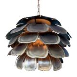 Mid Century Modern Brutalist Artichoke Pendent By Sven Åge Holm Sørens