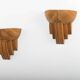 Pair of Rattan Wall Lamps