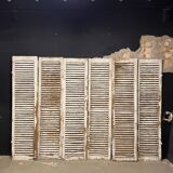 Shutter set in patinated old oak