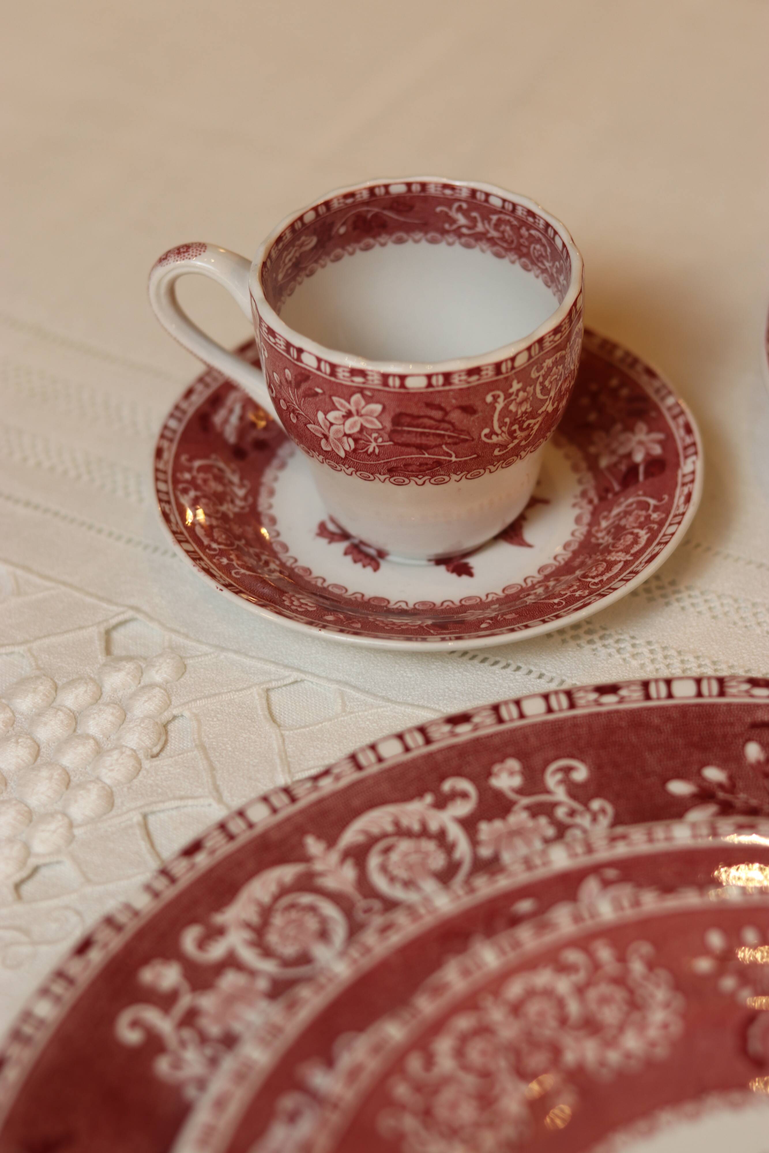 Service Spode « Pink Camilla » de 90 pièces, des années 1950