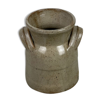 Vintage beige sandstone pot