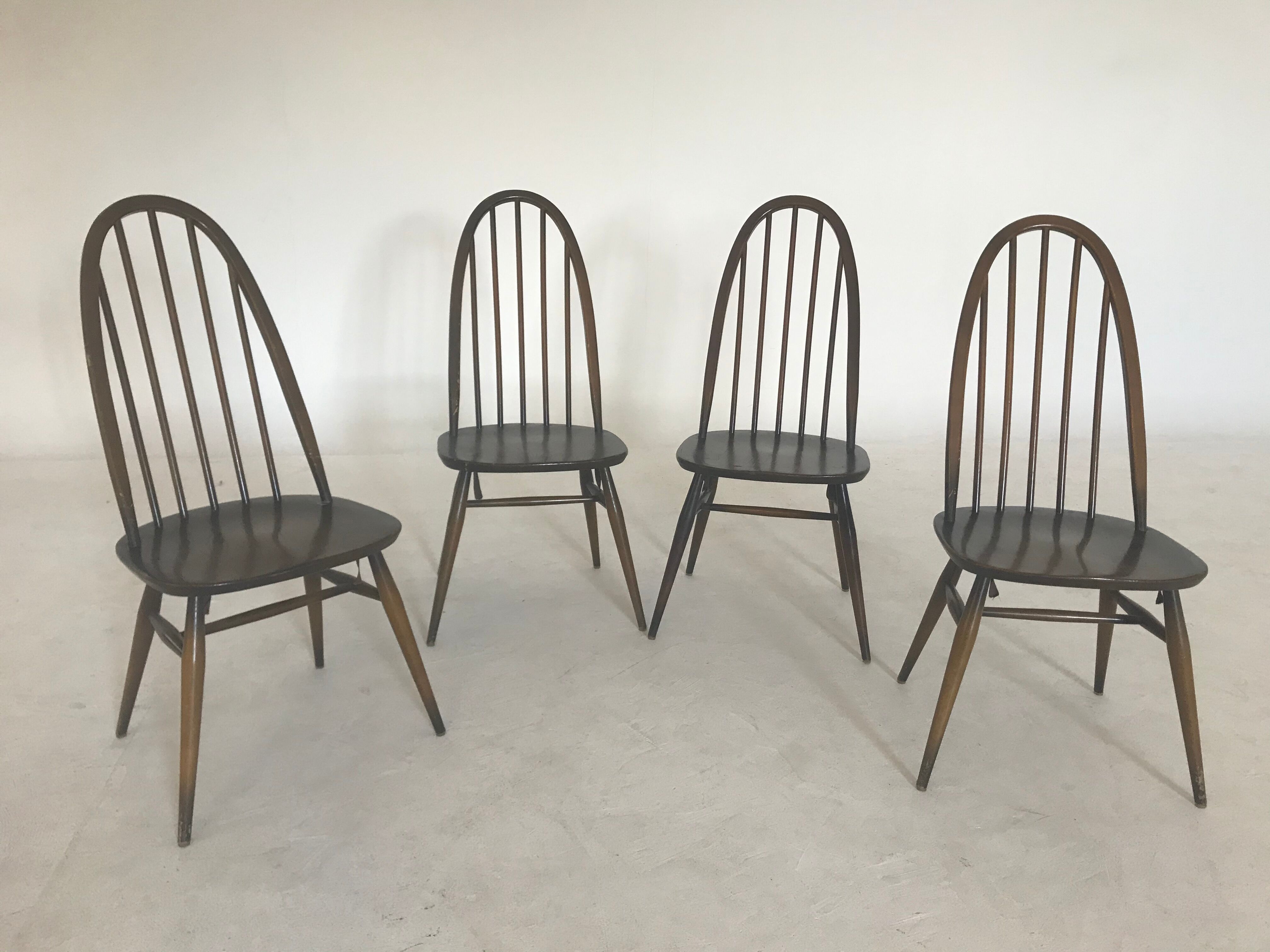 Lot de 4 chaises Ercol