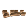 Sofa lounge two velvet armchairs 1970 Sanz