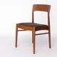 1 sur 5 chaises de salle à manger en teck Henning Kjærnulf pour KS Møbler, années 1960 | danois