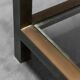 Pair of coffee tables in brass 70s vintage