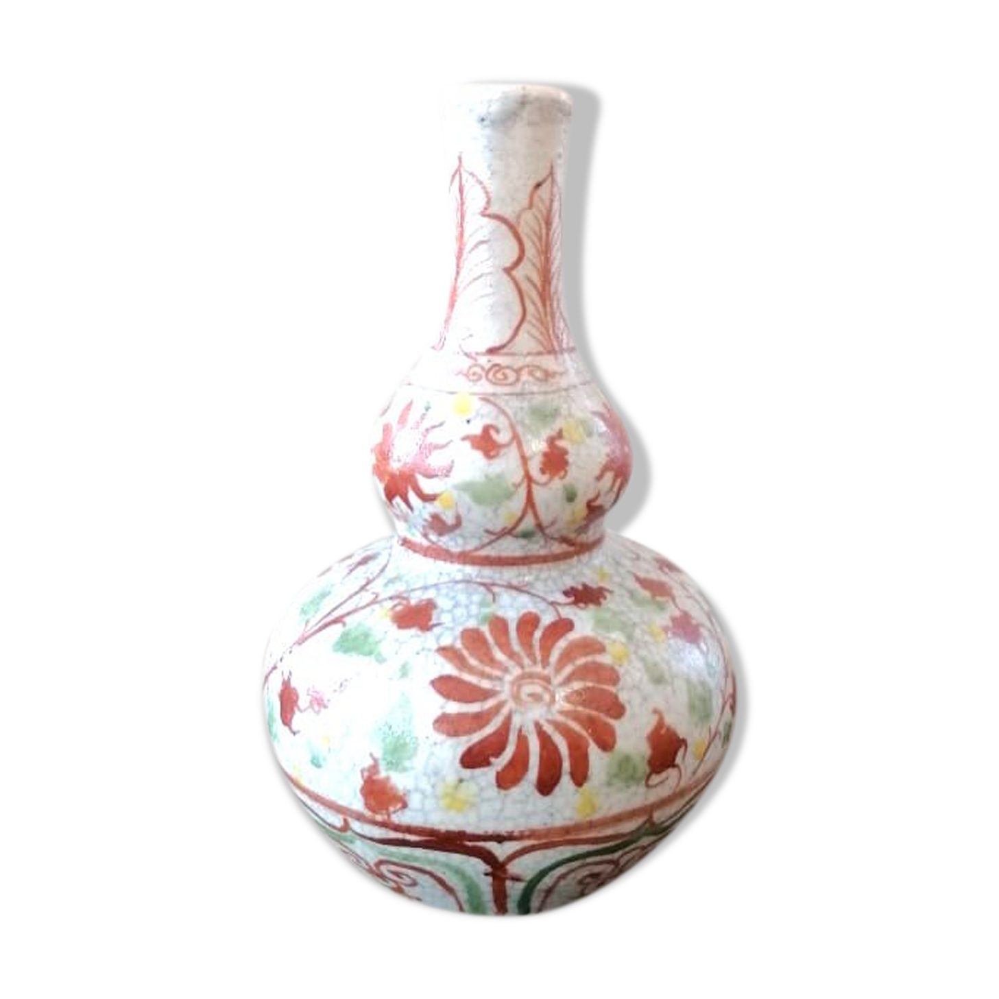 Cracked stoneware sake bottle Japan