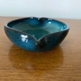 Vide poche Ancien Céramique Bleu Forme Cœur