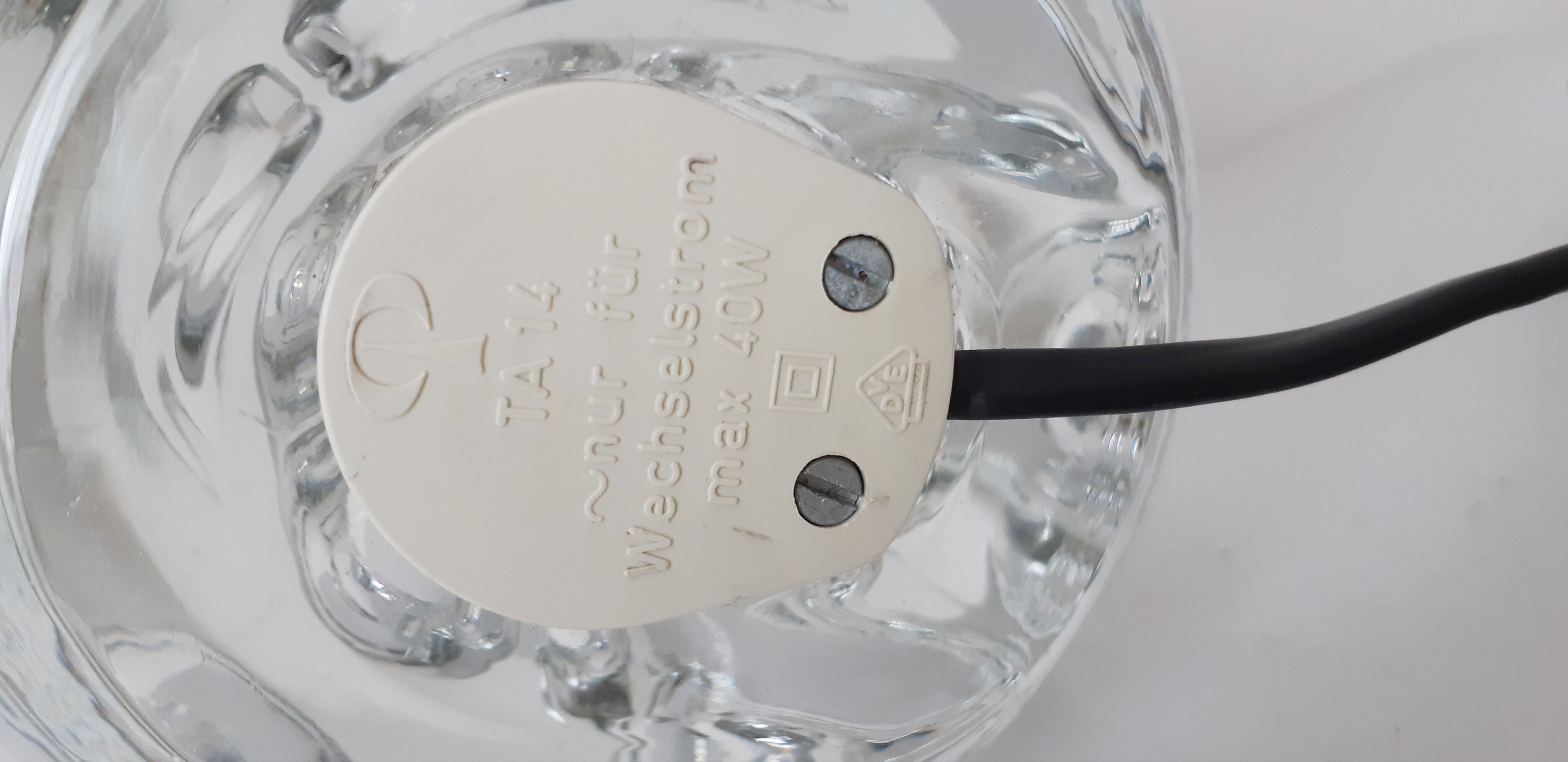 Putzler Table Lamp, ice cube