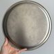 Round stainless steel tray, sleek modern design