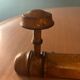 Old wooden wall coat rack