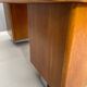 Bauhaus Walnut Writing Desk with Red Top