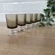 Set of 5 Luminarc Sweden smoked liqueur glasses
