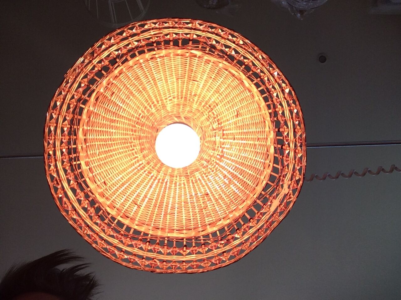 Vintage Wicker pendant