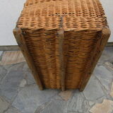 Old wicker trunk