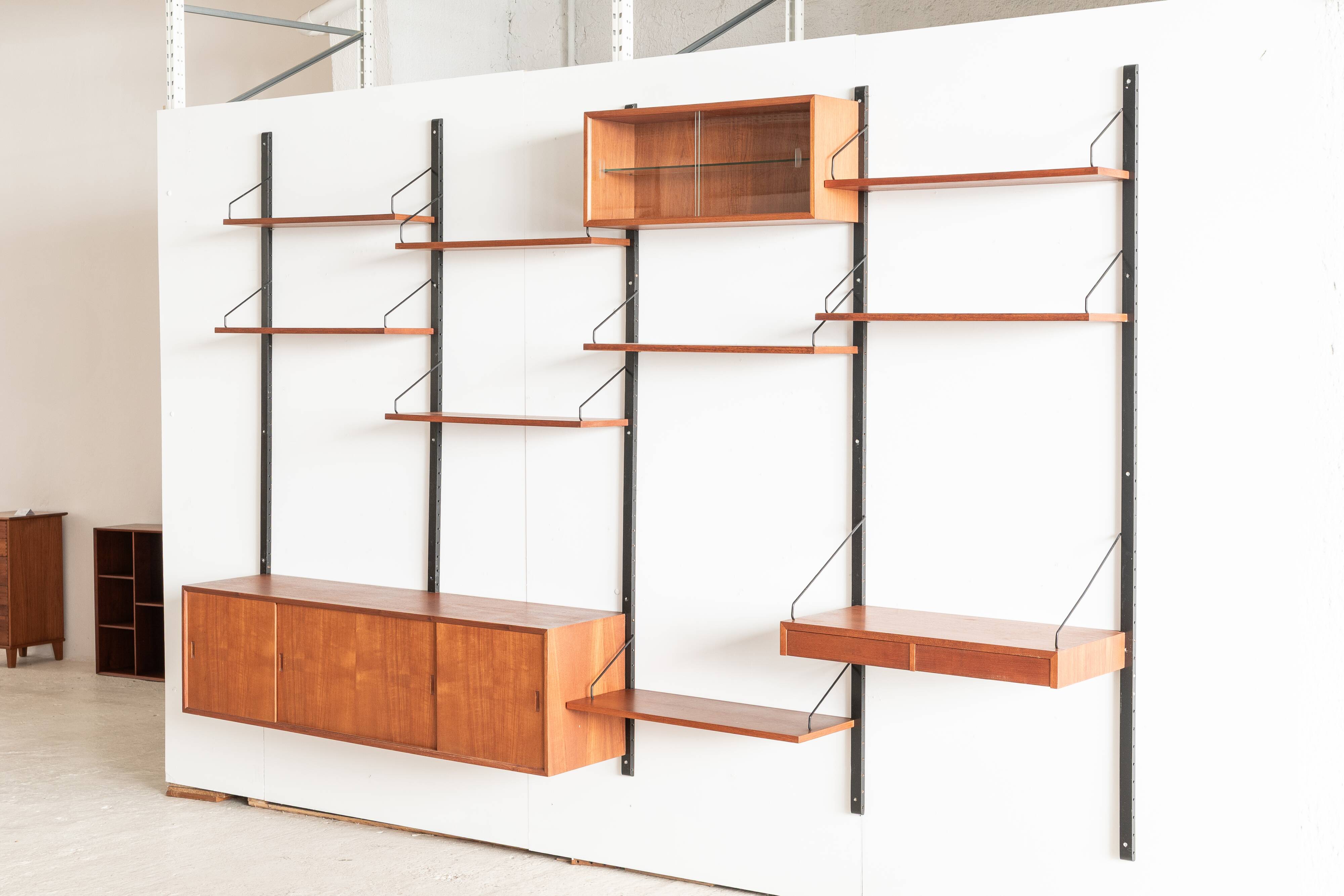 4-Bay wall unitkl  by P. Cadovius, Denmark, 1960's