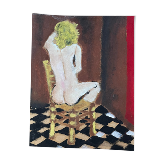 Painting, sitting