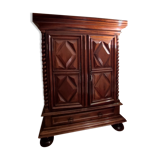 Louis XIII walnut period cabinet