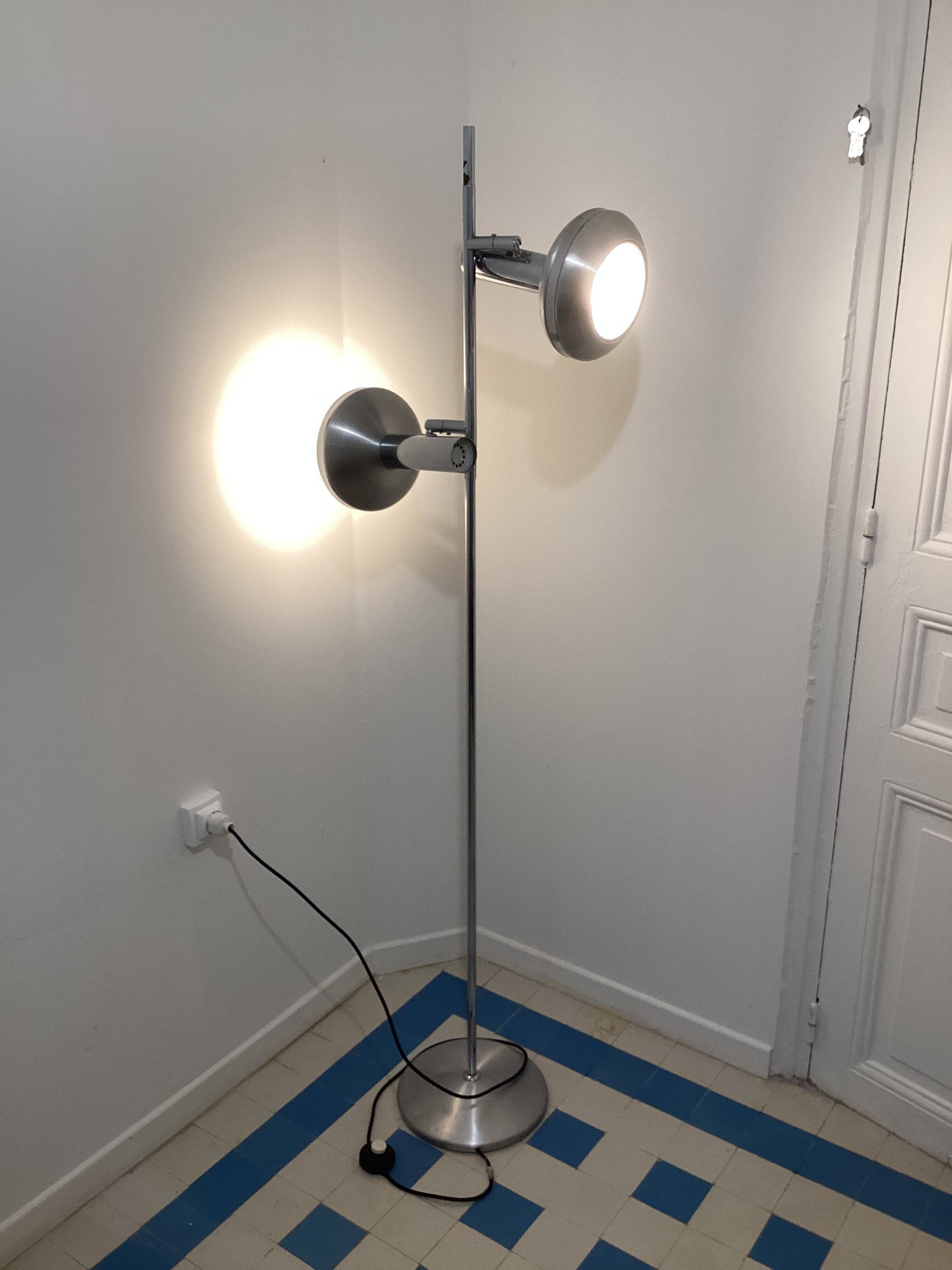 Vintage floor lamp 1970, signed OMI