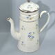 Cafetiere tole émaillée a fleurs bleues