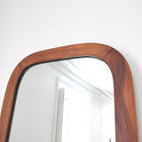 Miroir en bois vintage angles arrondis 37x57cm