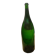 Green blown glass bottle of 58 cm.