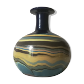 Vase boule en terre mêlée