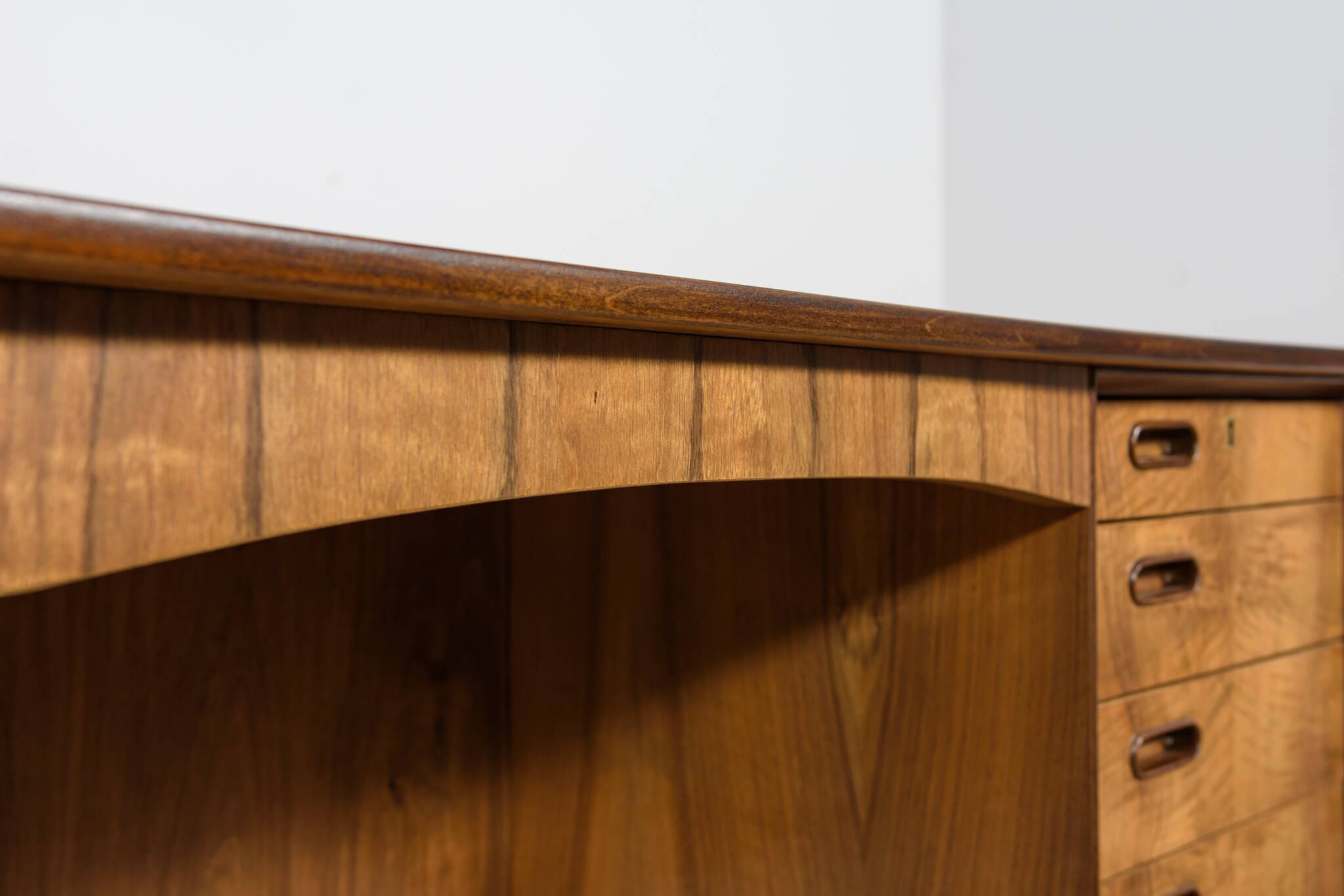 Mid-Century Walnut Desk by Svend Åge Madsen for H.P. Hansen, Denmark, 1960s