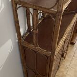 Shelf on wicker legs