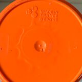 Orange plastic service vintage design orange 70 years