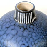 Vintage blue ceramic vase by Thoms Keramik, Germany, 1960s–1970s