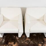 Geometric armchairs by LFM, Poland, 1970s