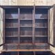 English two-piece mahogany bookcase, made in the 1970s
