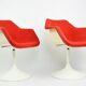 Paire de chaises conçues par R. Day pour Overman, Suède, années 1960.