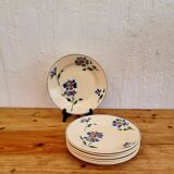 Set of 7 Moulin des Loups flat plates