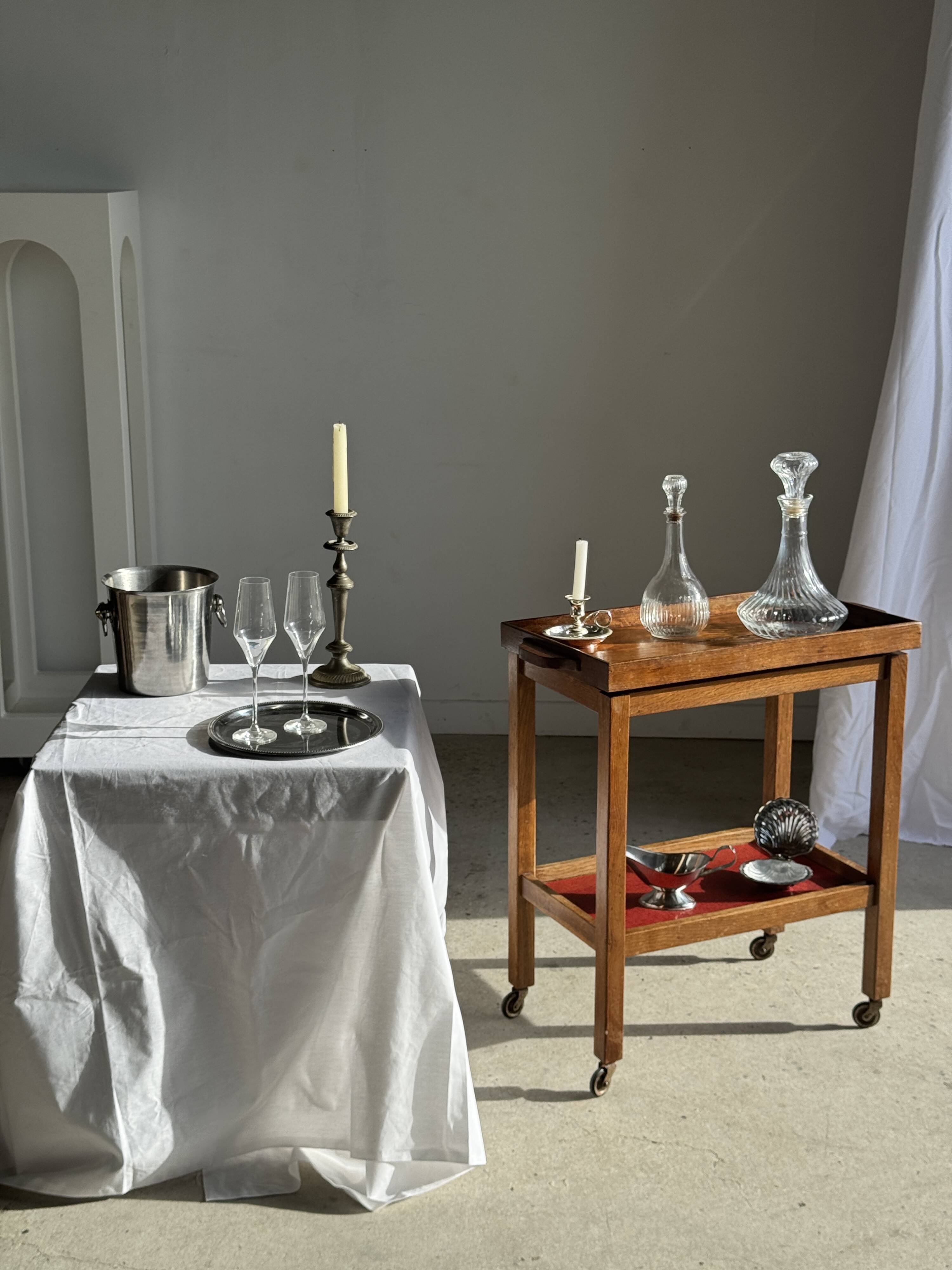 Vintage silver-plated champagne bucket H19