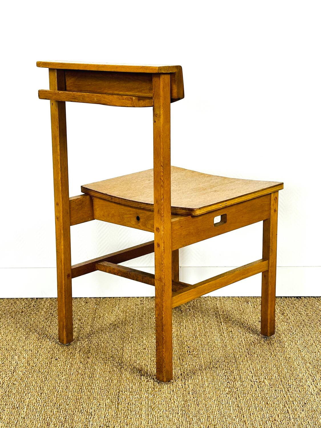 6 vintage oak chairs from the 1960s