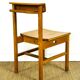 6 vintage oak chairs from the 1960s