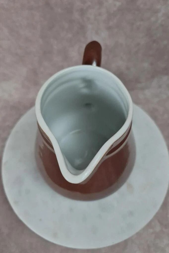 Vintage Apilco brown porcelain jug