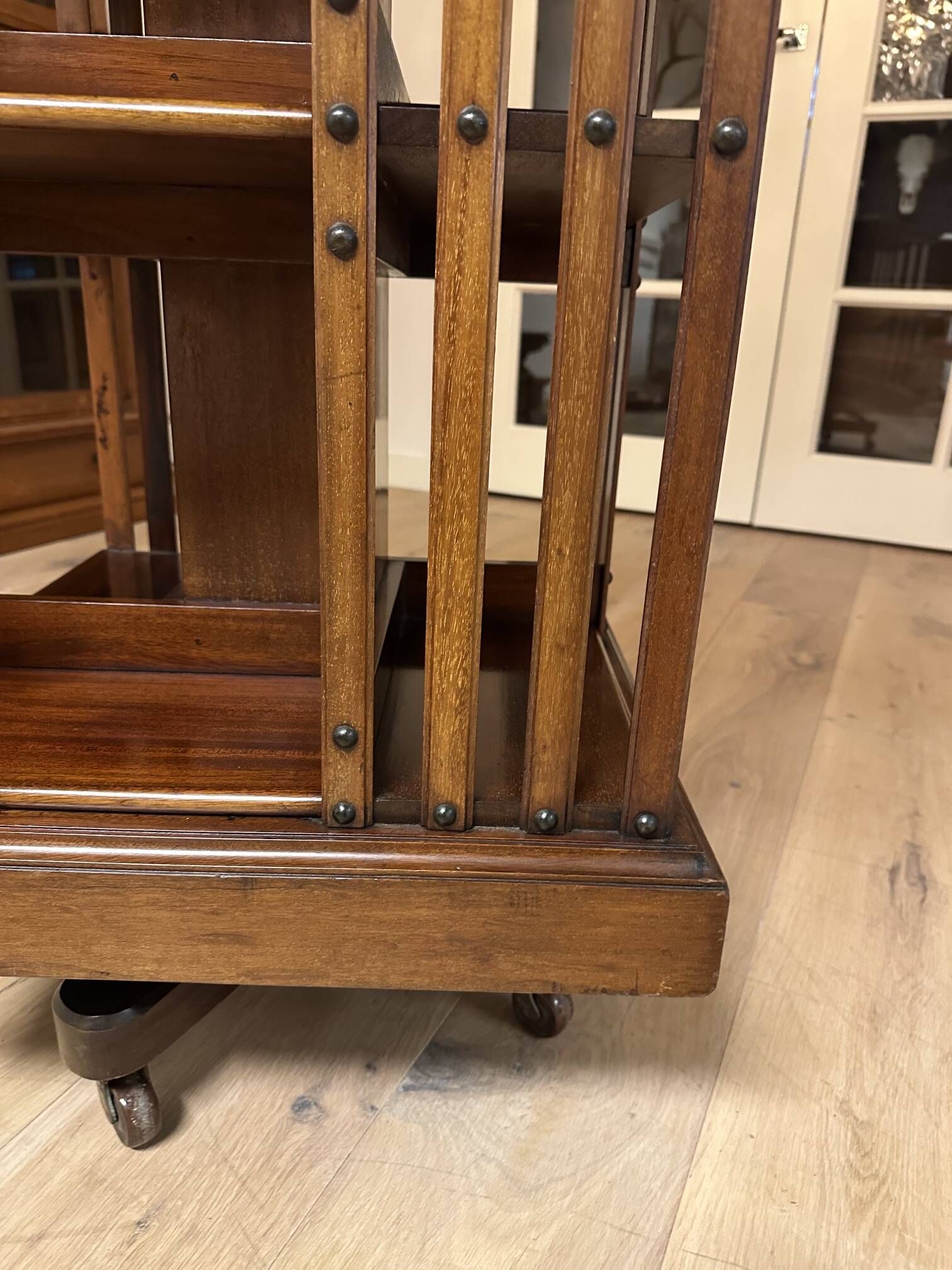 mahogany revolving bookcase