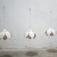 Vintage lotus flower pendant lamp